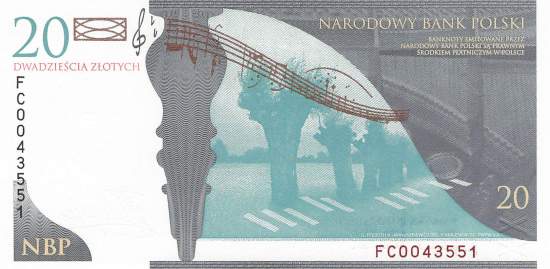 20 zloty 2009 Chopin